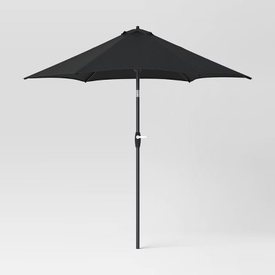 9'x9' Patio Market Umbrella - Black Pole - Room Essentials™ | Target