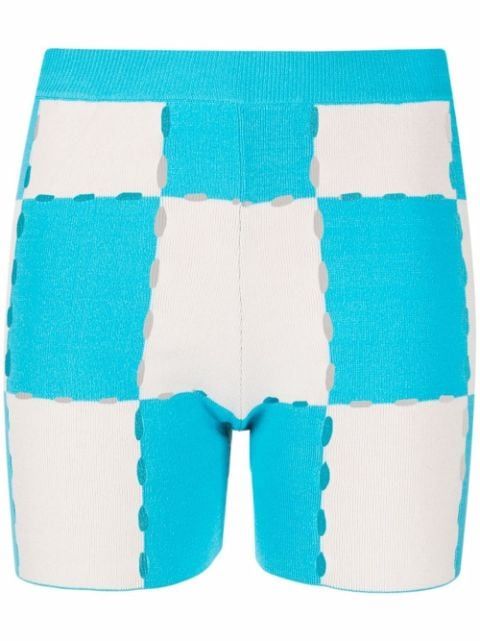 patchwork check shorts | Farfetch (US)