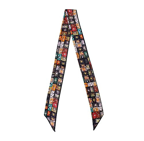 JERLA 100% Mulberry silk Scarf bag scarf Head Hair Ribbon Handbag Handle wrap Tie Bundle Neckerchief Scarf for women | Amazon (US)