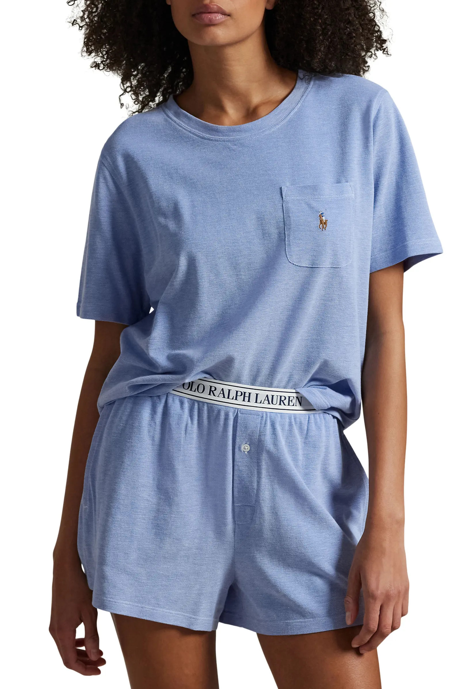 Logo Pocket Cotton & Modal Short Pajamas | Nordstrom