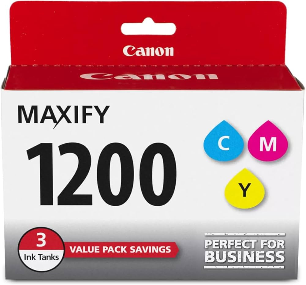 Canon MAXIFY PGI-1200 3Color Multi Pack Ink Compatible to MB2120, MB2720, B2020, MB2320, Cyan, Ma... | Amazon (US)