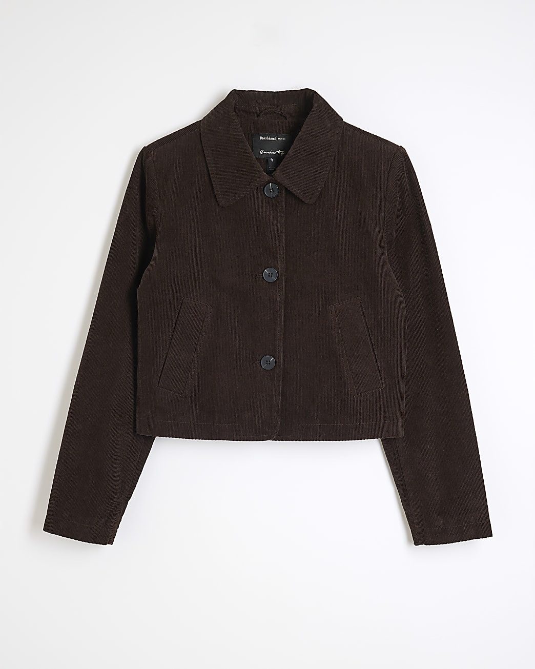 Brown Corduroy Collared Jacket | River Island UK & IE