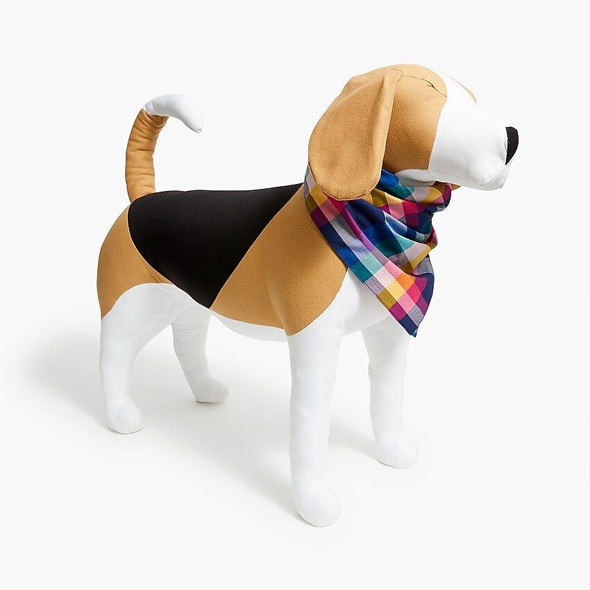 Mixed-plaid dog bandana | J.Crew Factory