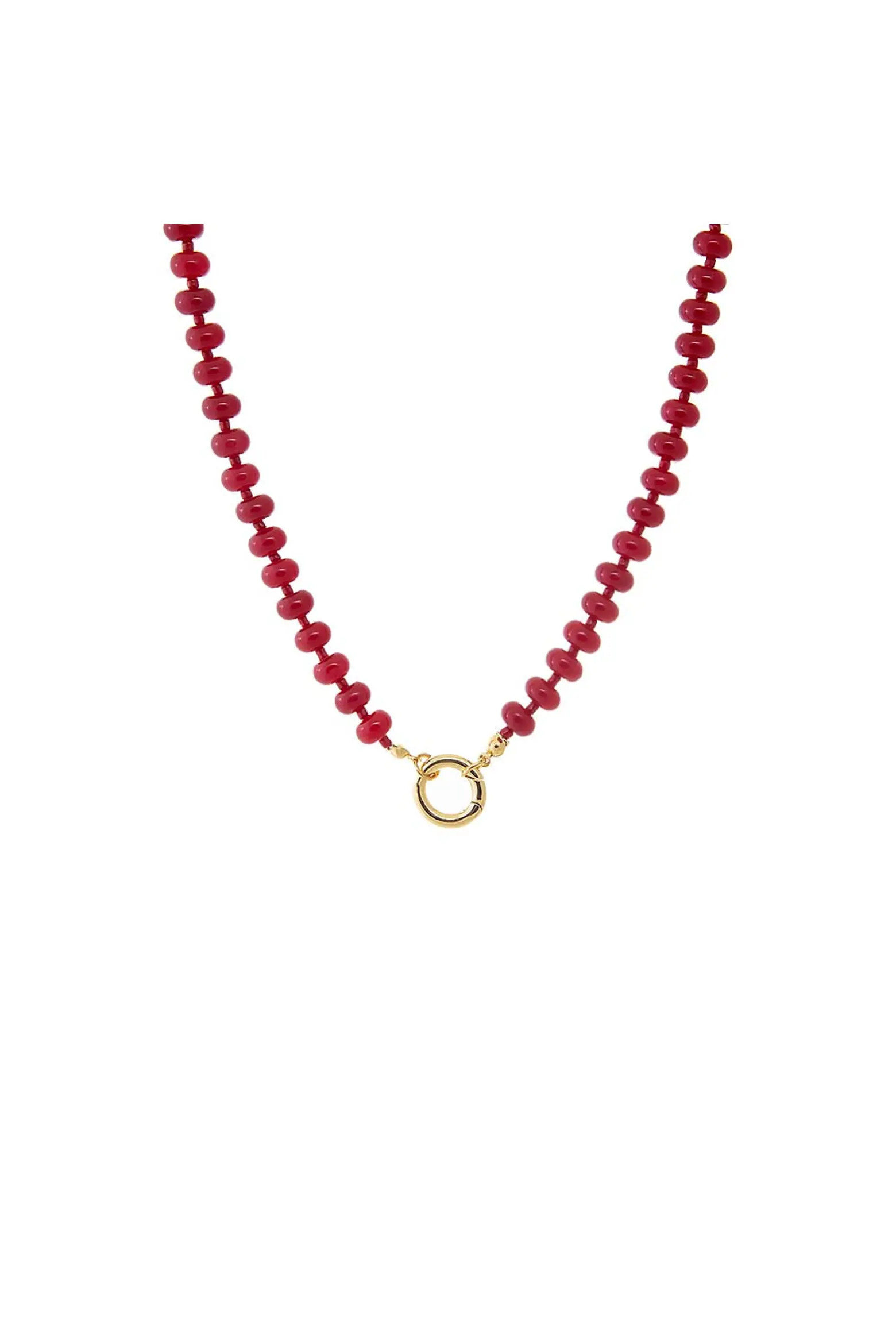 BY ADINA EDEN Magenta Beaded Clicker Necklace (Women) | Nordstrom | Nordstrom
