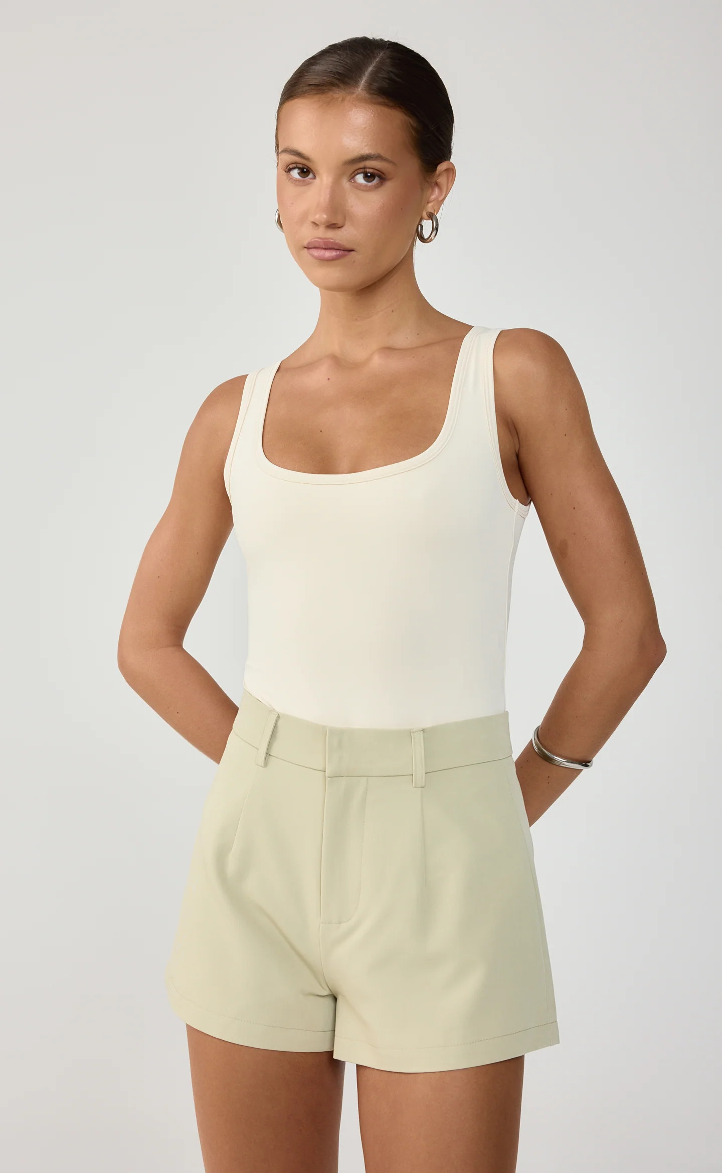 Fields Shorts (Sage) | Charcoal Clothing AU