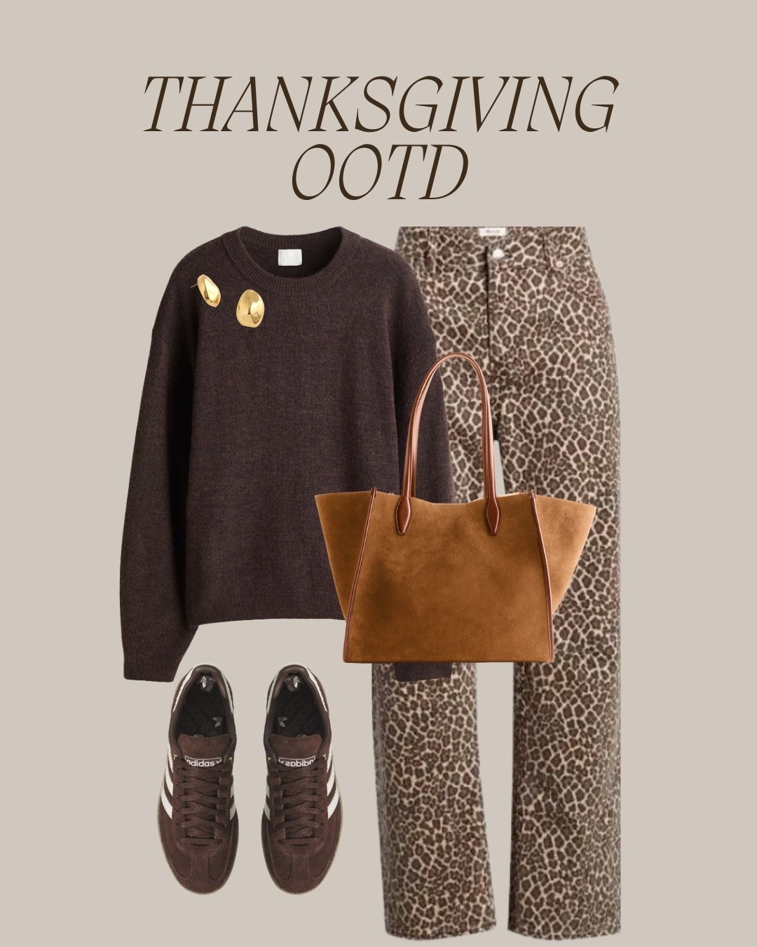 Thanksgiving OOTD #4. Forget the turkey, this print is the main course. 
#madewell #adidas #hm

#LTKOver40 #LTKmomlife #LTKootd