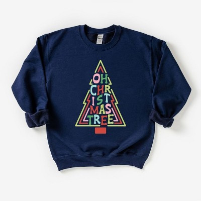 The Juniper Shop Oh Christmas Tree Colorful Youth Graphic Sweatshirt - XL - Navy | Target