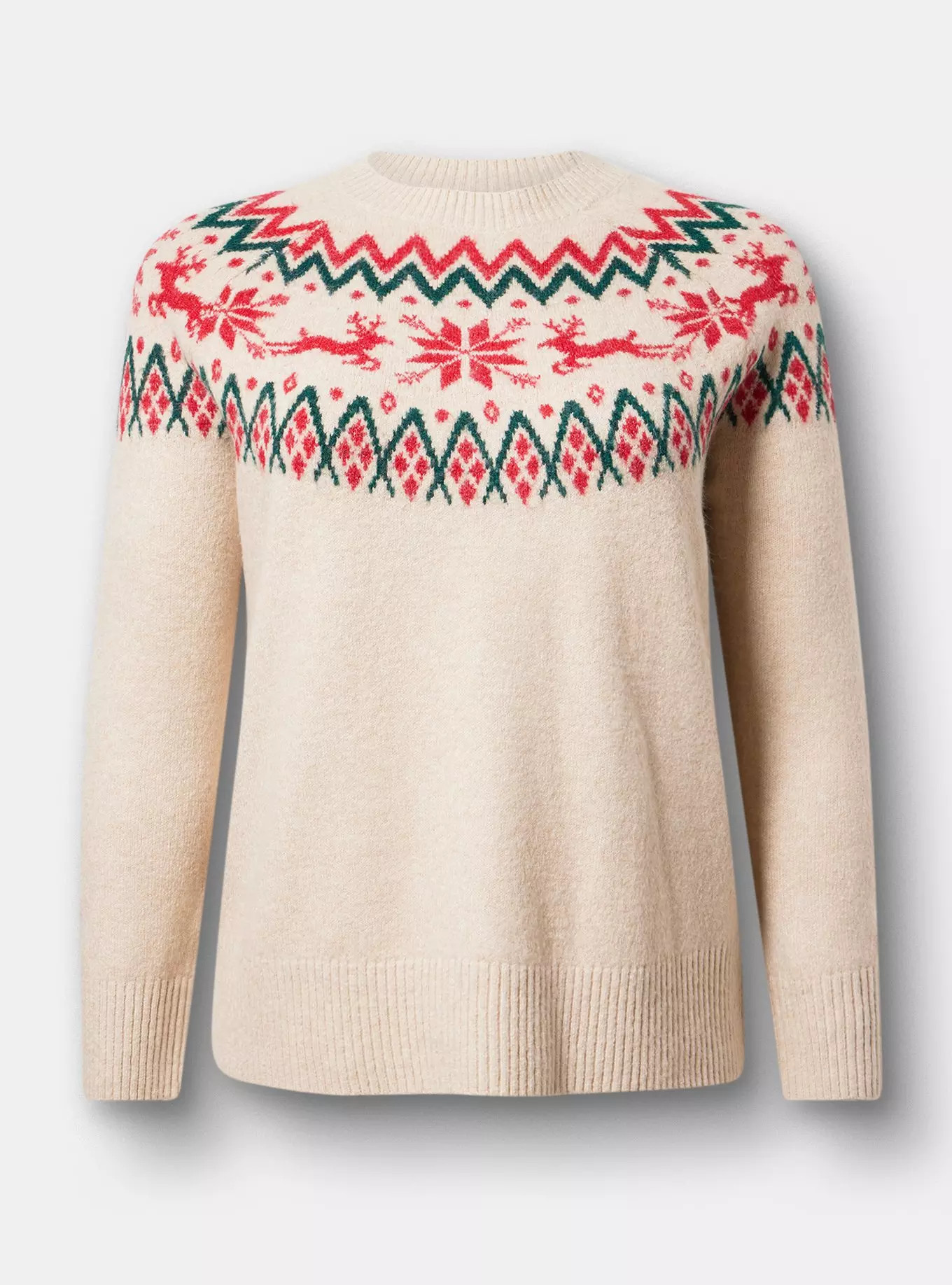 Fair Isle Crew Pullover Sweater | Torrid (US & Canada)