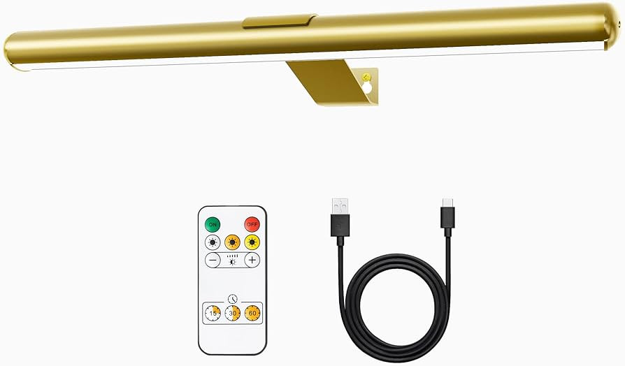 TINTINDOC Battery Operated Picture Light Painting Light with Remote, 16'' Wall Art Gallery Displa... | Amazon (US)