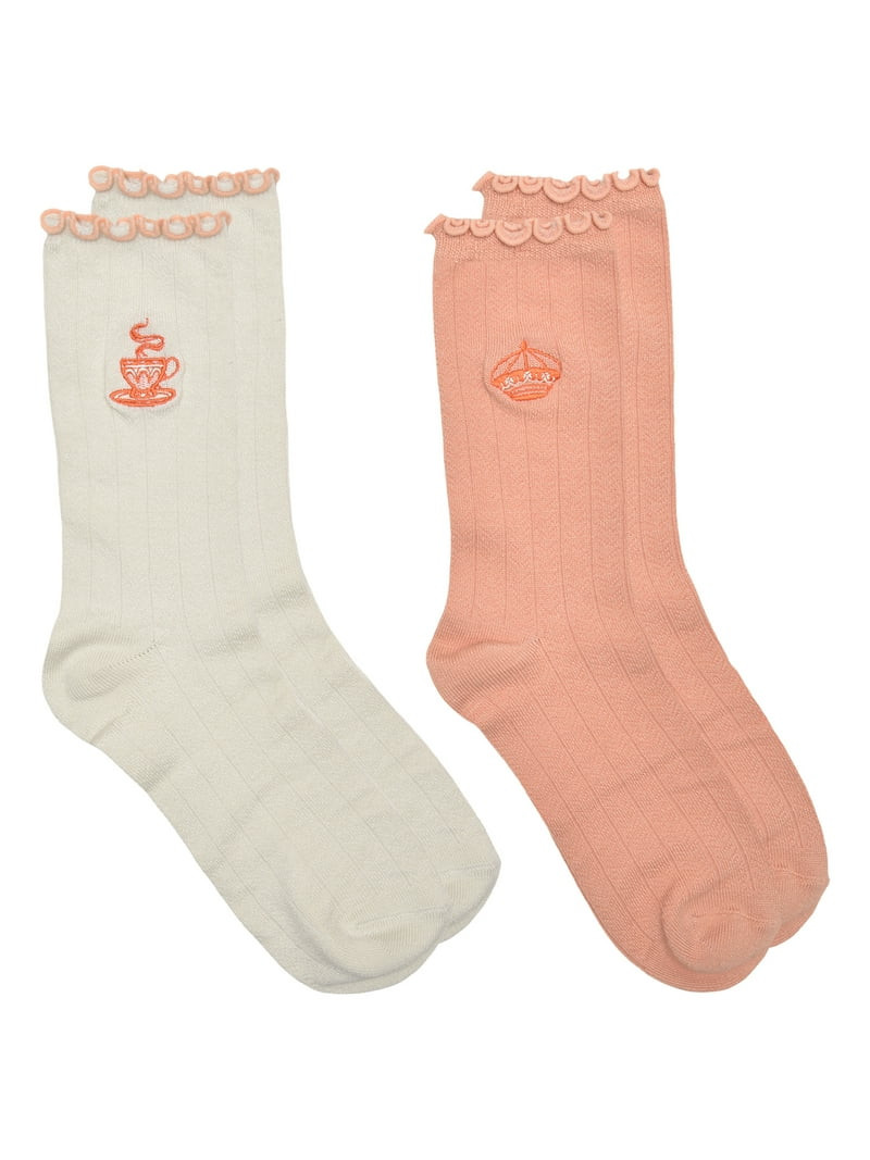 Bridgerton Valentine's Day Women's Crew Sock, 2 Pack in Gift Set | Walmart (US)