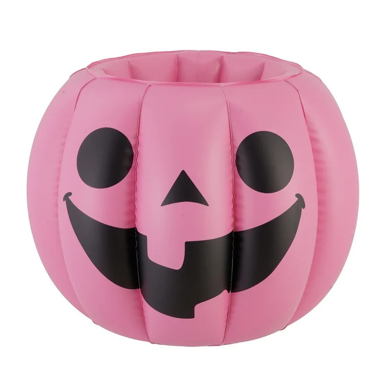 PVC Inflatable Pumpkin Cooler Bowl, 12", Pink, Summer Frights by Way To Celebrate | Walmart (US)