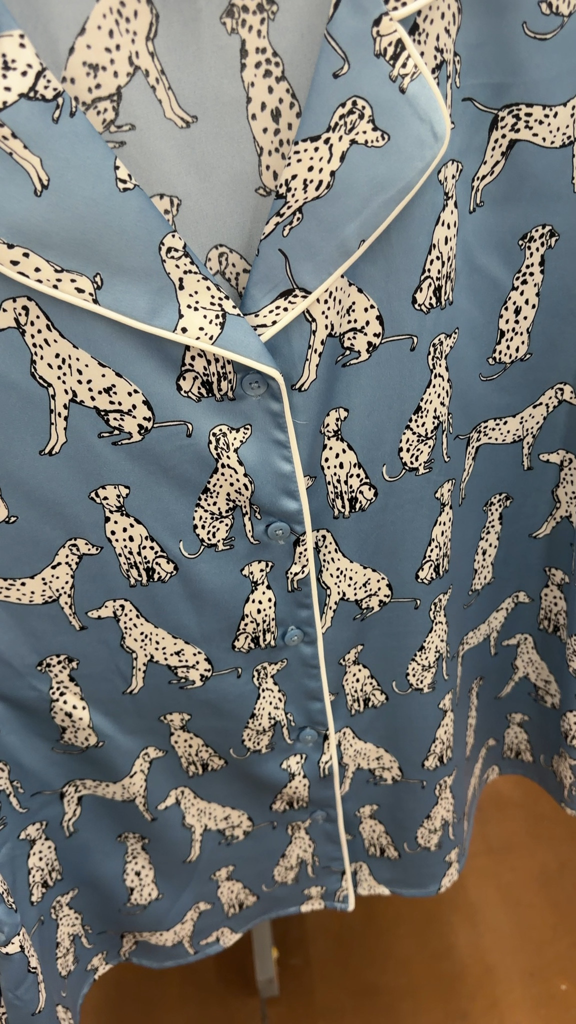 OK, these Dalmatian pajamas are adorable! I love Walmart’s Joy Spun pajamas. These shorts and button down silky pajamas are sooooo pretty and make for a pretty spring new set for bed or lounging around!￼

#LTKmorningroutine #LTKSeasonal #LTKspring