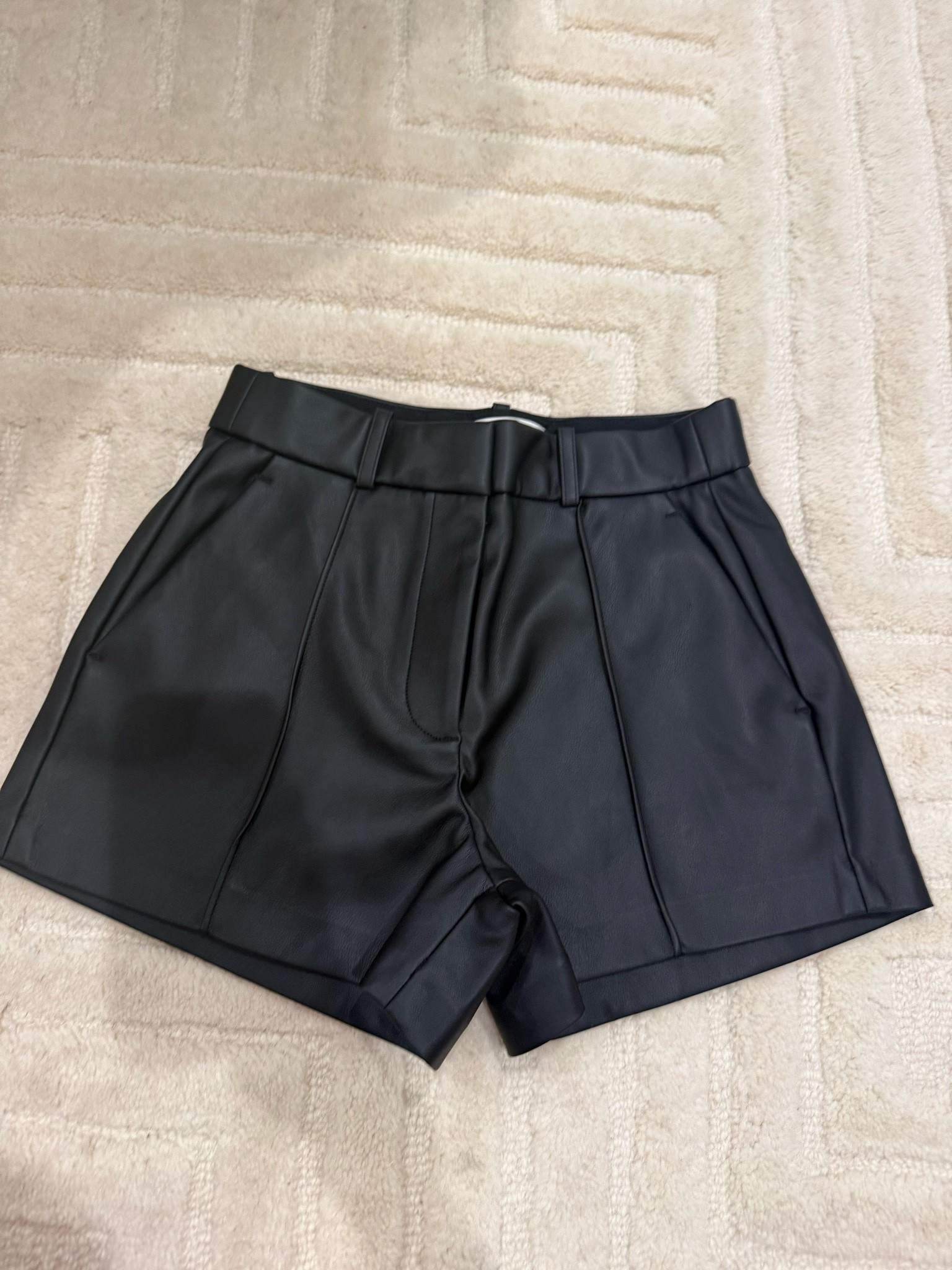 Faux leather shorts size 23