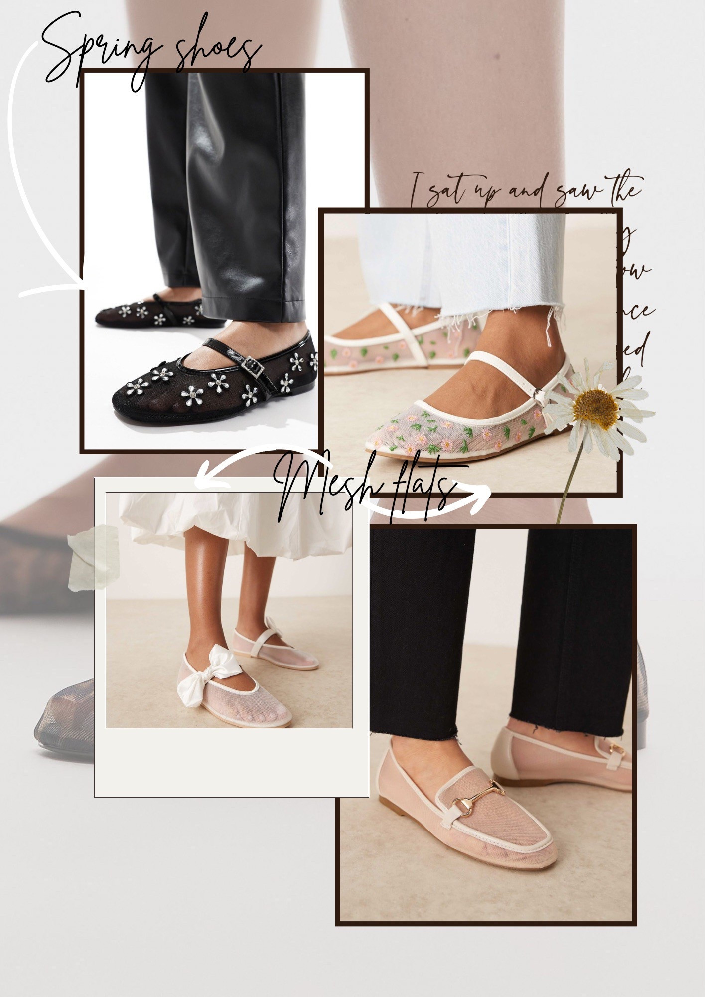 Spring’s must-have shoes: mesh ballet flats! ✨ Effortlessly chic, breathable, and perfect for any outfit. Which pair is your favorite—florals, studs, or classic leopard? 🖤 Tap to shop! #LTKshoecrush #SpringStyle #BalletFlats

#LTKshoes #LTKspring #LTKsummer