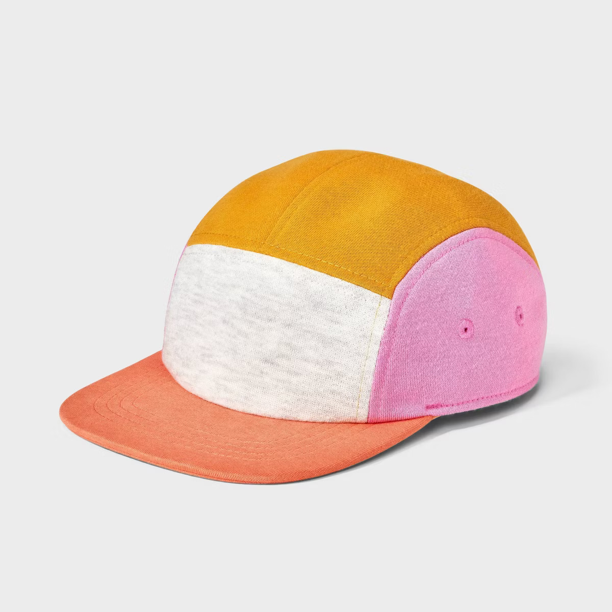 Toddler Girls' Colorblock Panel Hat - Cat & Jack™ Pink 2T-5T | Target