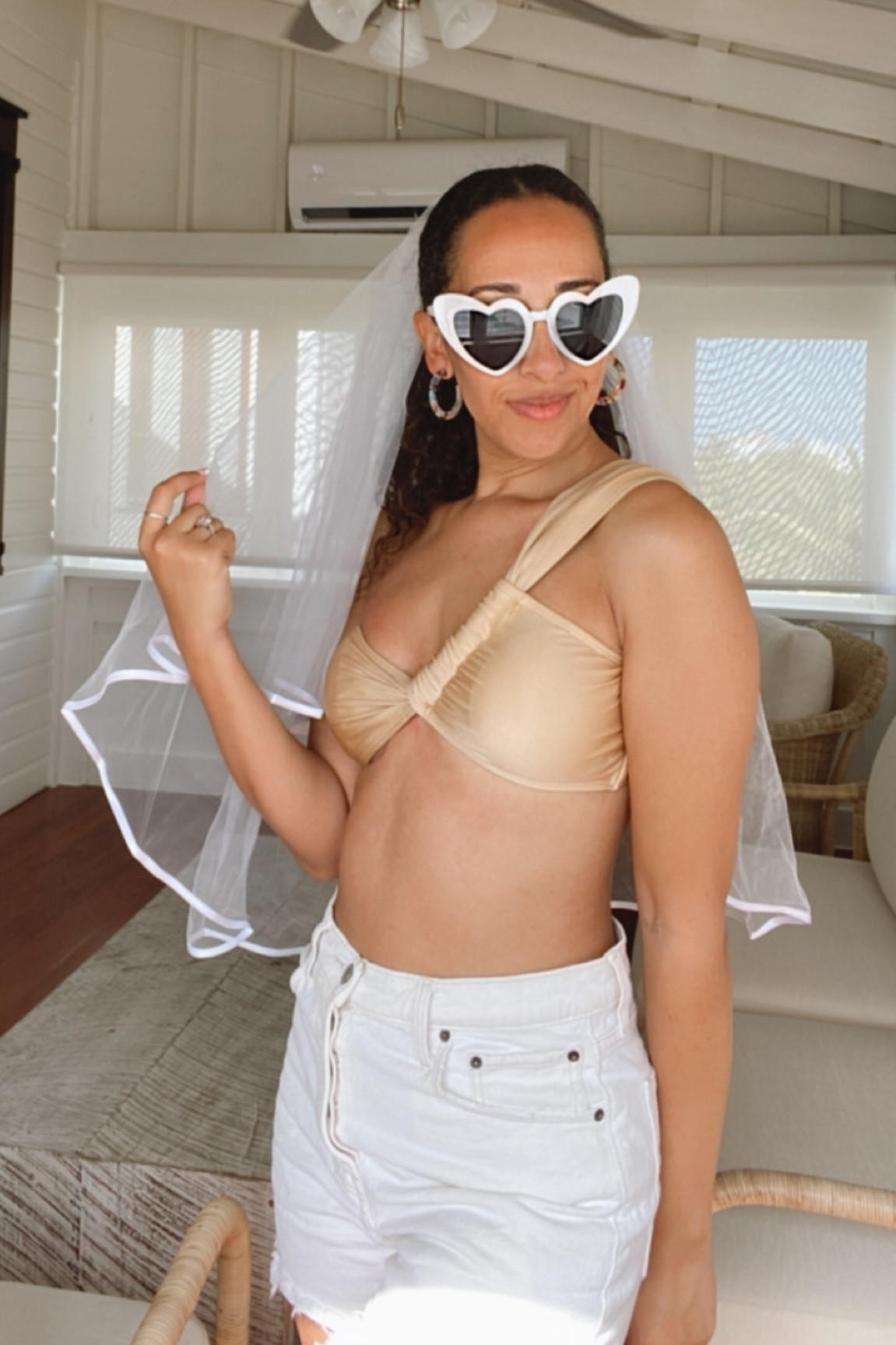 White and gold was my bachelor wardrobe color palette and this gold bikini was a hit. So many compliments on the tone of gold as well as the shape. 

I’m in a size Small

#LTKwedding #LTKtravel #LTKswim