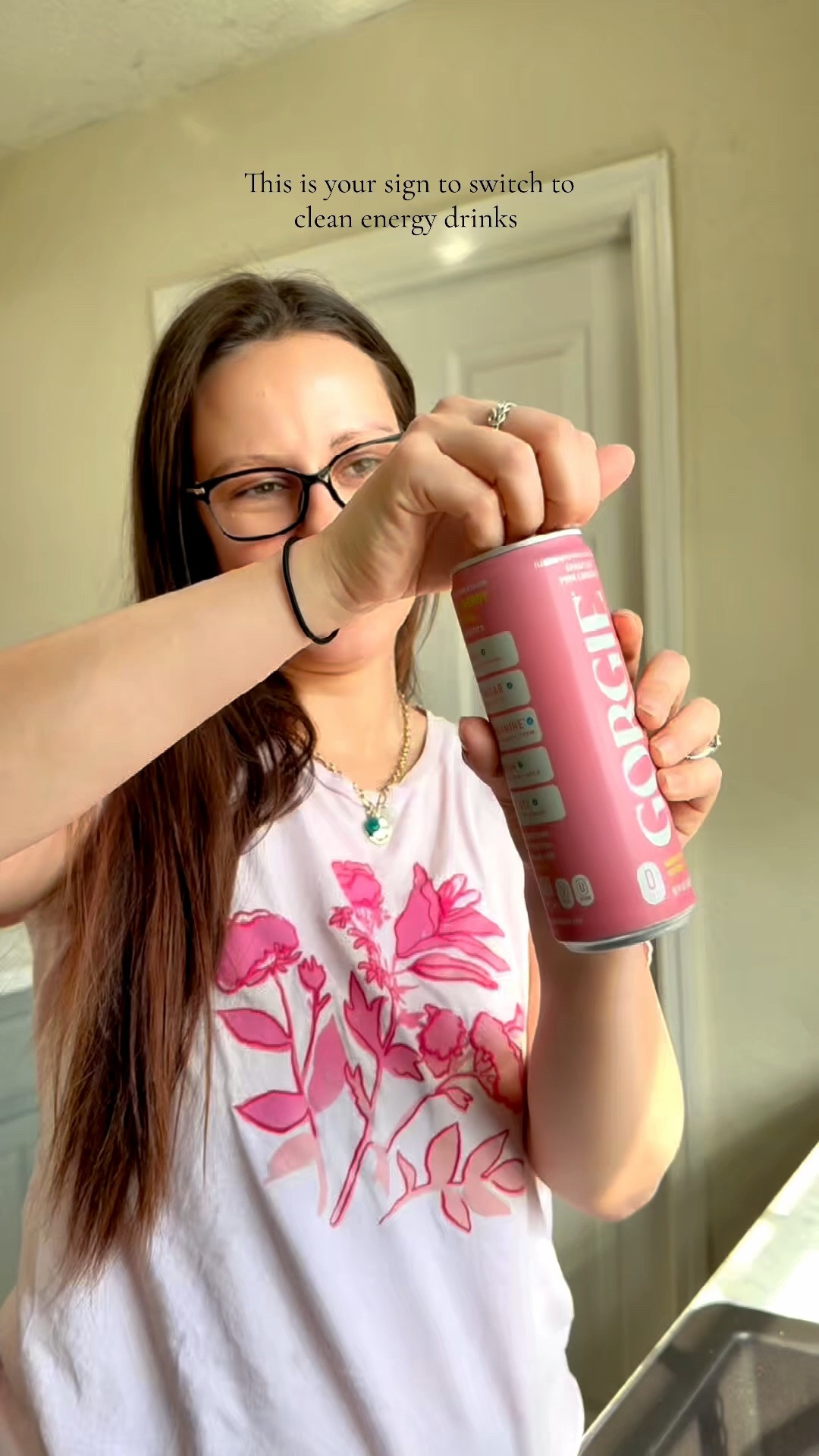 Loving all the @GETGORGIE flavors I’ve tried so far! This one tastes kind of like a pint starburst! They are the best clean energy drink I’ve tried and have so many fun flavor options. Each can has 150mg of caffeine from green tea, l theonine, biotin, b vitamins, and no nasty ingredients. They are sweetened with stevia and have 0 grams of sugar! Linked if you want to check them out🍋💖🫶🏼🤩 #gorgiecrew #tiktokshop #ttshopfinds #cleanenergy #gorgie 