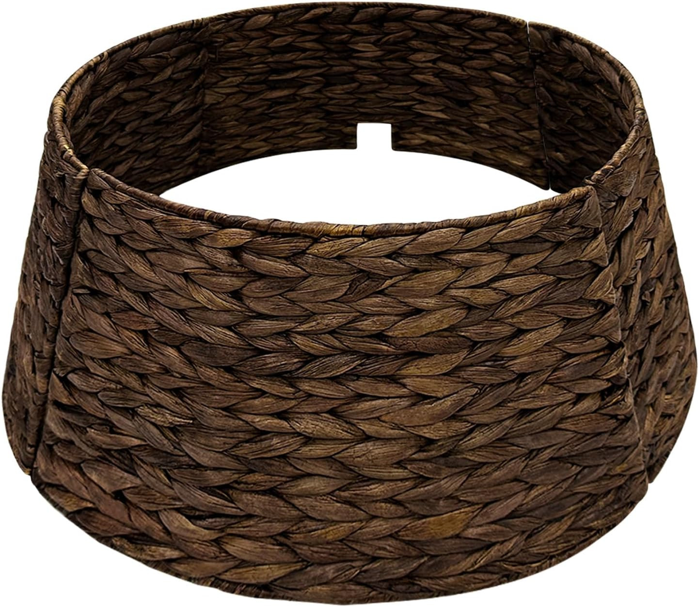 22in Christmas Tree Collar, Brown Woven Wicker Christmas Tree Skirt | Amazon (US)