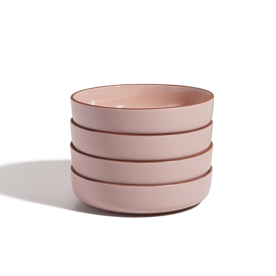 Our Place Dinner Bowls - Set of Four 8.5" Handcrafted Ceramic Pasta Bowls | Deep Plate Bowl Hybri... | Amazon (US)