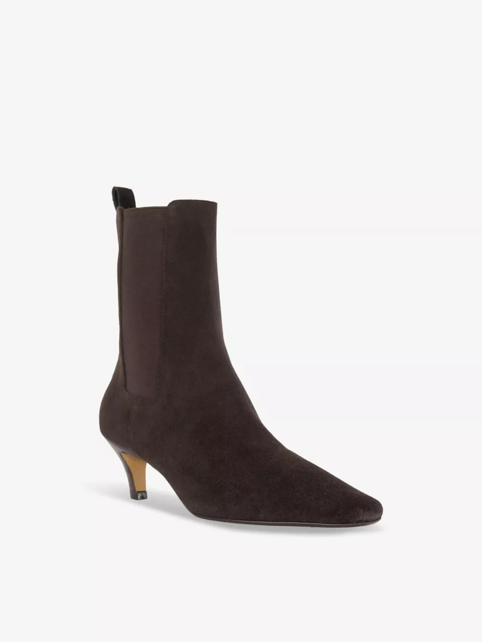 Odele heeled suede Chelsea ankle boots | Selfridges