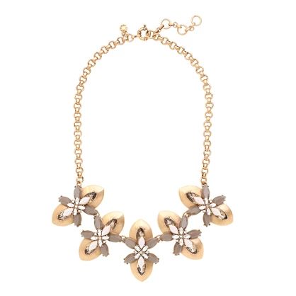 Stacked flowers necklace | J.Crew US