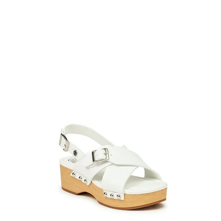 Madden NYC Girls Wooden Heel Sandals, Sizes 12-6 | Walmart (US)