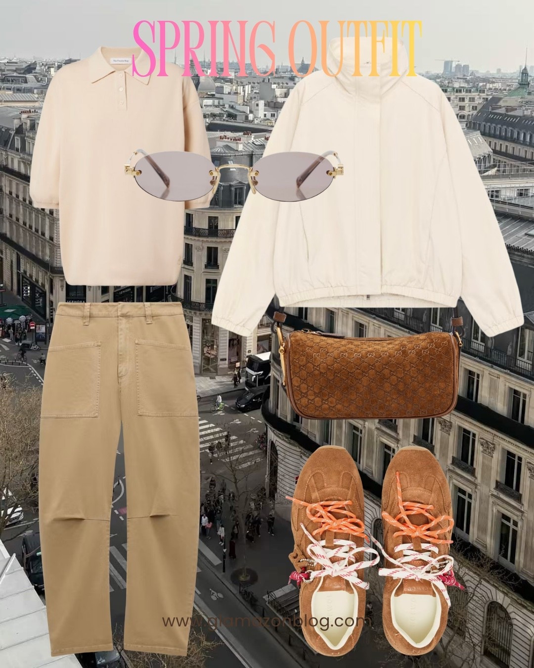 Suede trainers, Frankie shop, windbreaker jacket, hush trousers, fendi sunglasses, white jacket, track jacket 

#LTKuk #LTKeurope #LTKspring