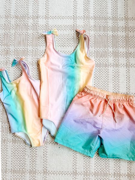 In love with these matching ombré kids swim suits!

#LTKKids #LTKSwim #LTKFamily