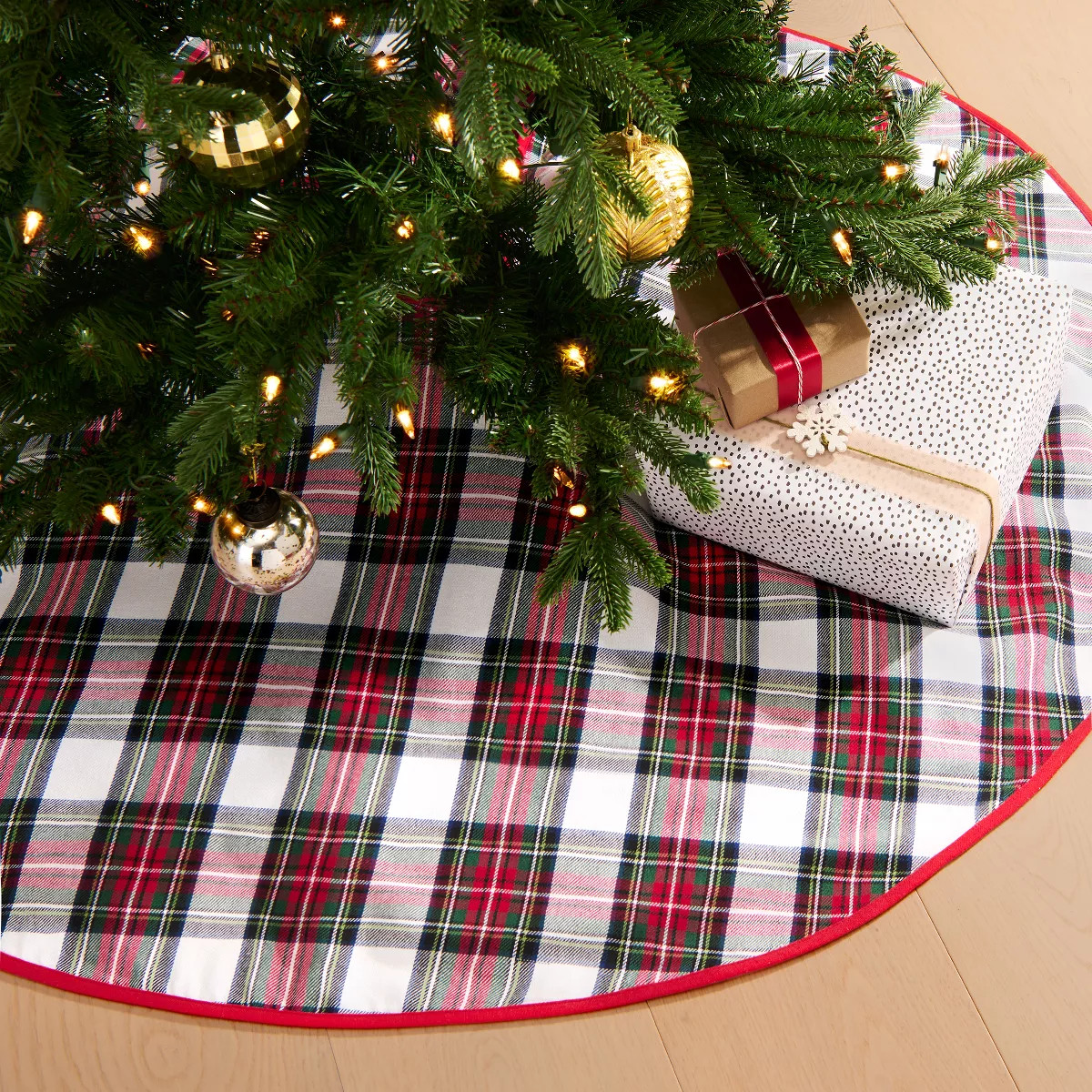 Christmas Classic Holiday Plaid Tree Skirt, 48" - Multicolor - Elrene Home Fashions | Target