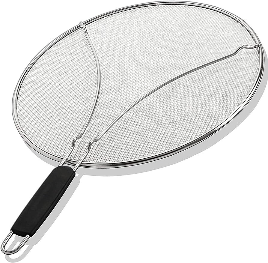 BergKoch Splatter Screen for Frying Pan - 13 Inch Stainless Steel Grease Splatter Guard - Cover O... | Amazon (US)