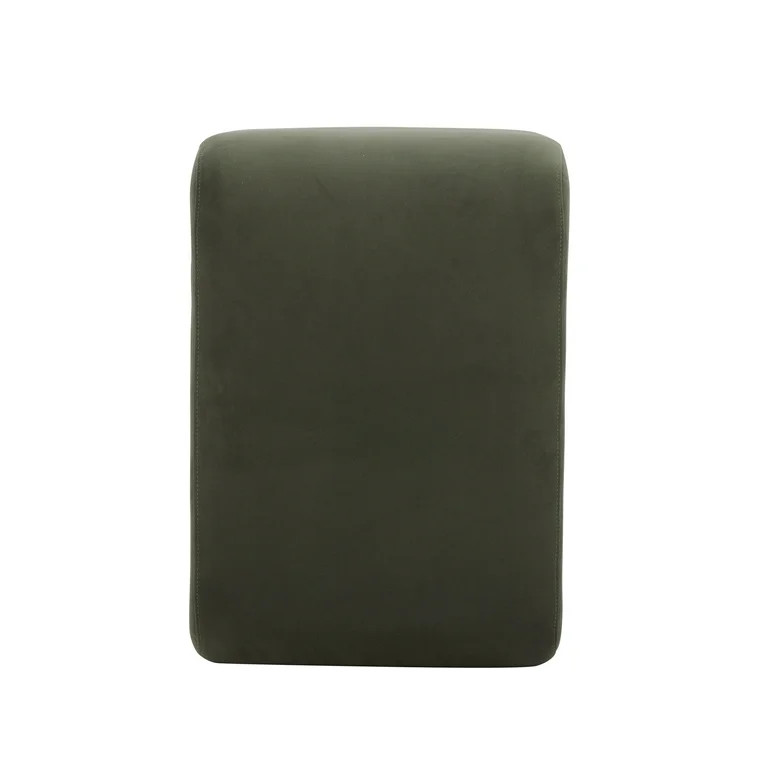 Better Homes & Gardens Juliet Velvet Waterfall Ottoman, Olive | Walmart (US)