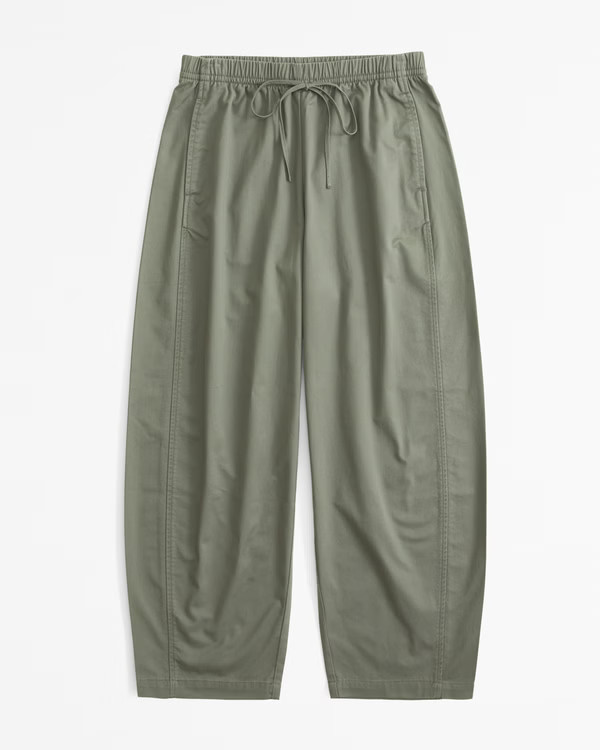 Women's Barrel Leg Pull-On Pant | Women's Bottoms | Abercrombie.com | Abercrombie & Fitch (US)