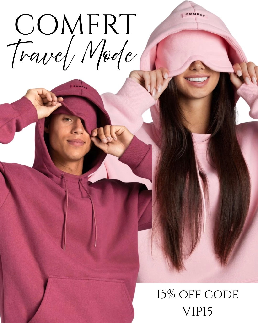 New travel mode COMFRT hoodies 

#LTKFindsUnder50 #LTKSaleAlert