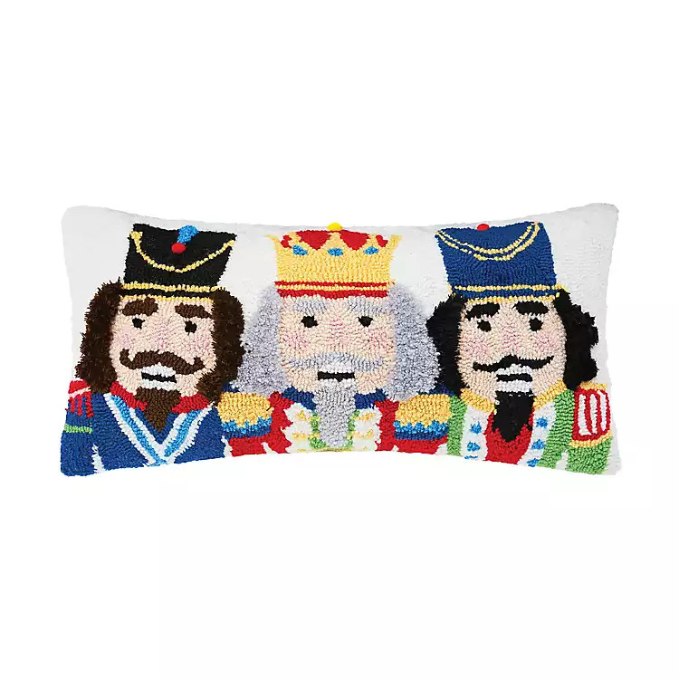 New! Nutcracker Trio Lumbar Pillow | Kirkland's Home