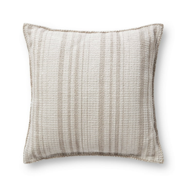 Chris Loves Julia x Loloi Sam Ivory/Beige 22" x 22" Pillow | Walmart (US)