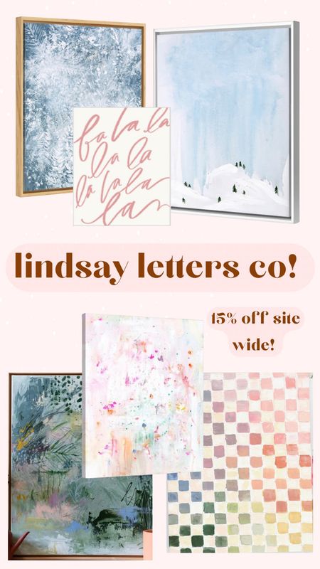 Lindsay letters co. - artwork - holiday artwork - snowy scene - abstract art - colorful paintings - prints - Christmas home decor - colorful checkerboard - gift statement price 

#LTKhome #LTKSeasonal #LTKHoliday