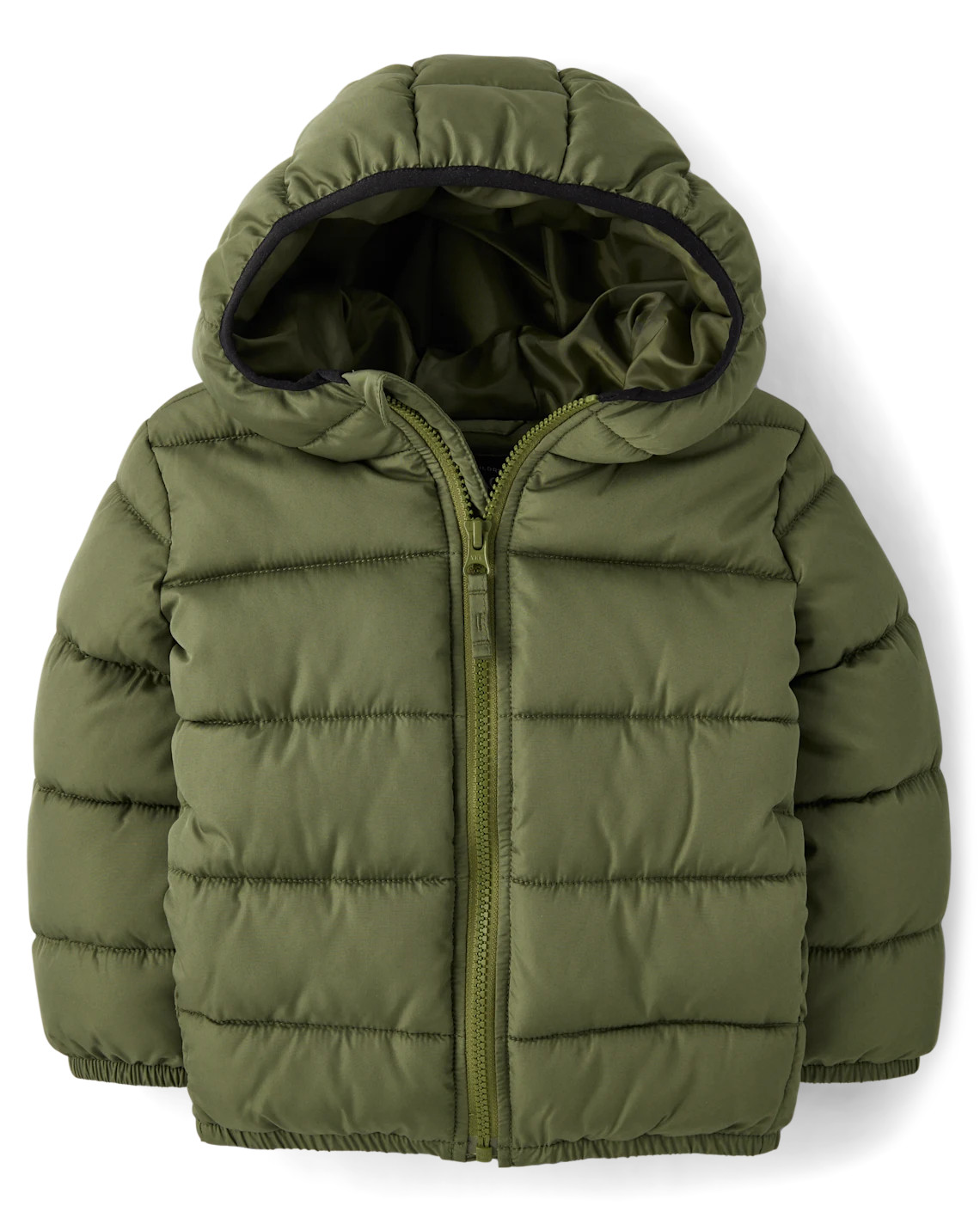 Toddler Boys Hooded Puffer Jacket - green | The Children's Place
