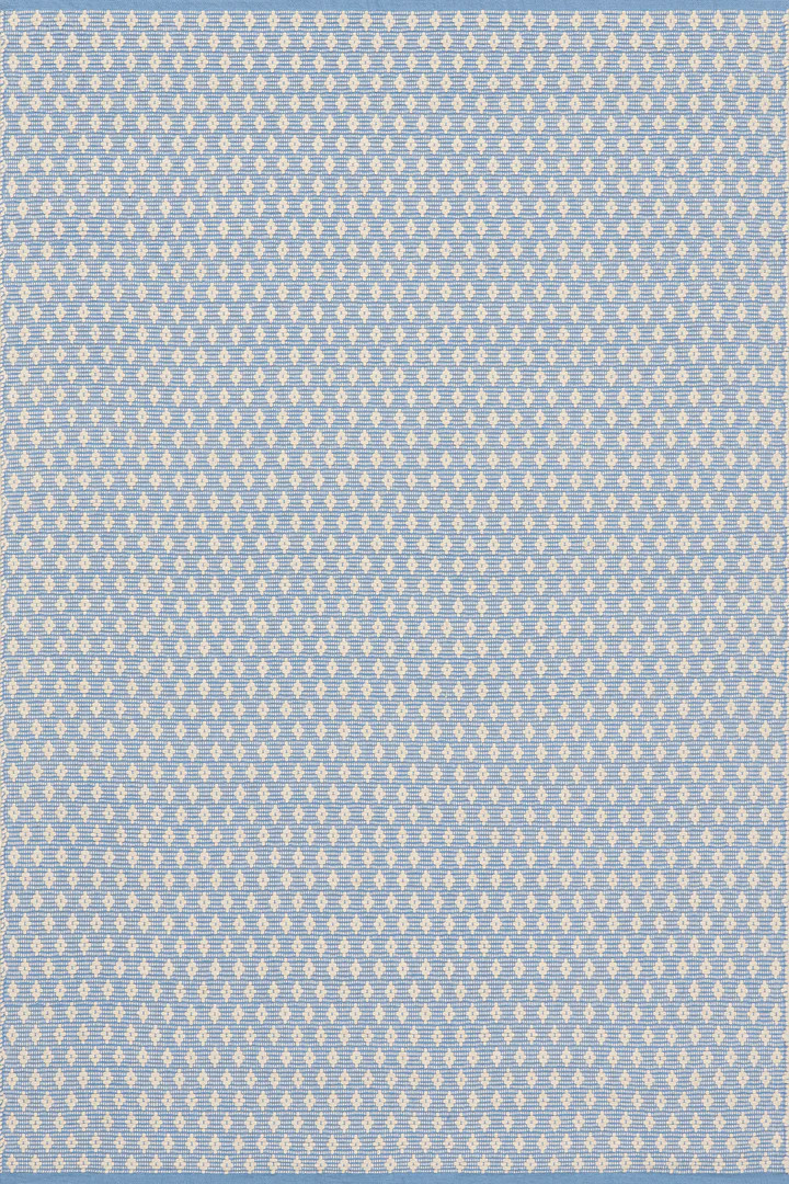 Dainty Diamond Handwoven Cotton Rug | Blue | Rugs USA