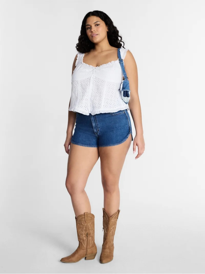 Kacey Lee Women's High Rise Shorts, Sizes 0-18 | Walmart (US)