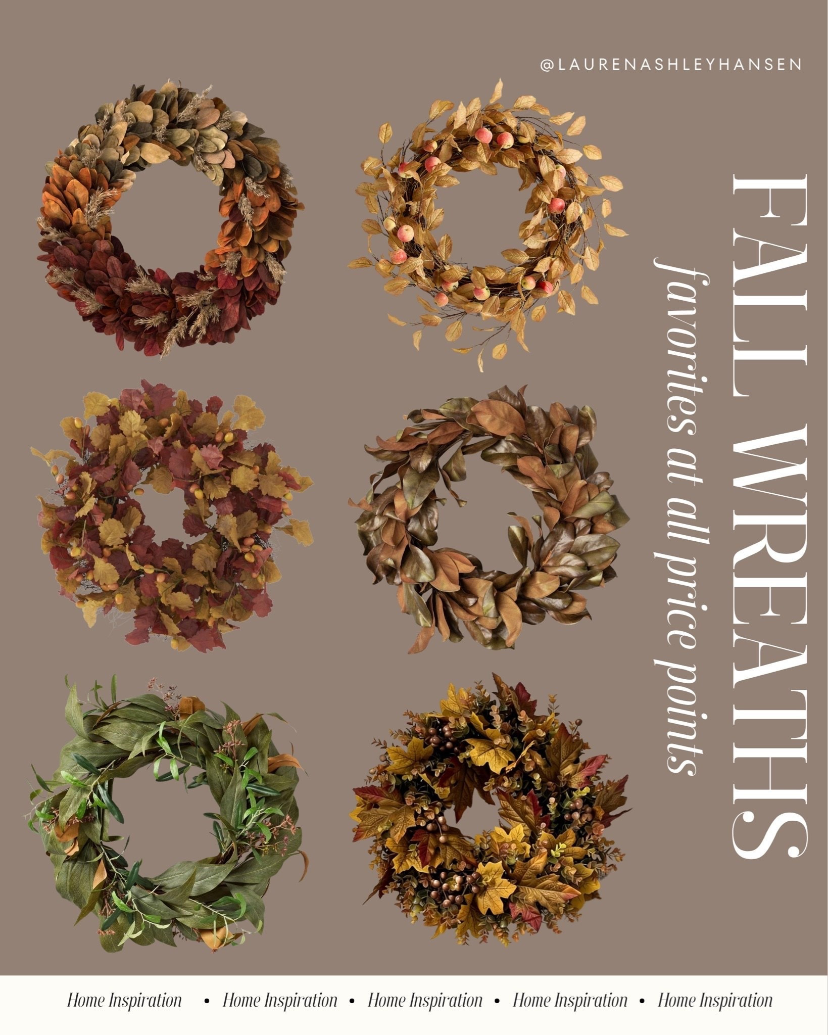The prettiest textured wreaths for the fall season! Full of dimension earthy tones, and beautiful realistic leaves and branches for a timeless fall look.

#LTKHome