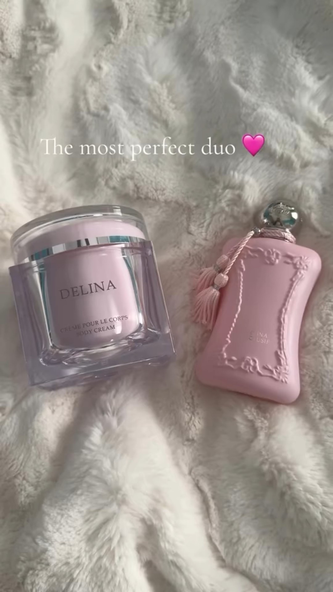 The most perfect duo.. that smells heavenly 💗 

#delina #delinabodycream #parfumsdemarly #womensfragrance #perfume #womensscent #summer2025 #summerfragrance #pink
