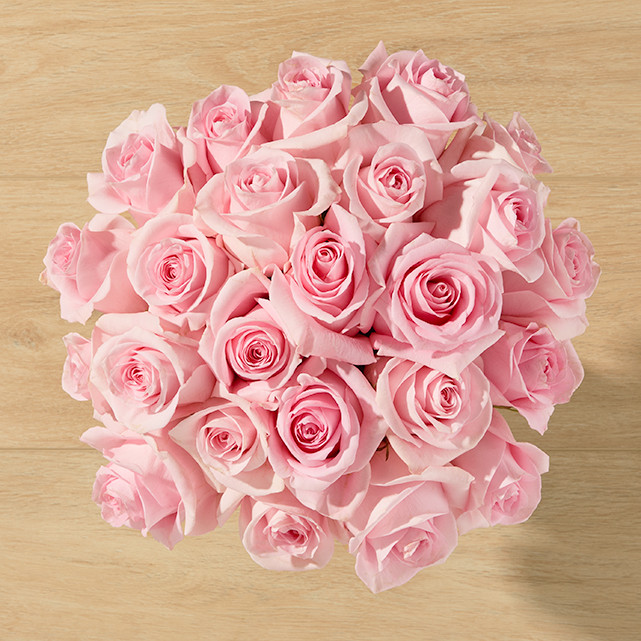 Bouquet of Pink Roses: Pink Roses Arrangement - The Bouqs Co. | The Bouqs Co.