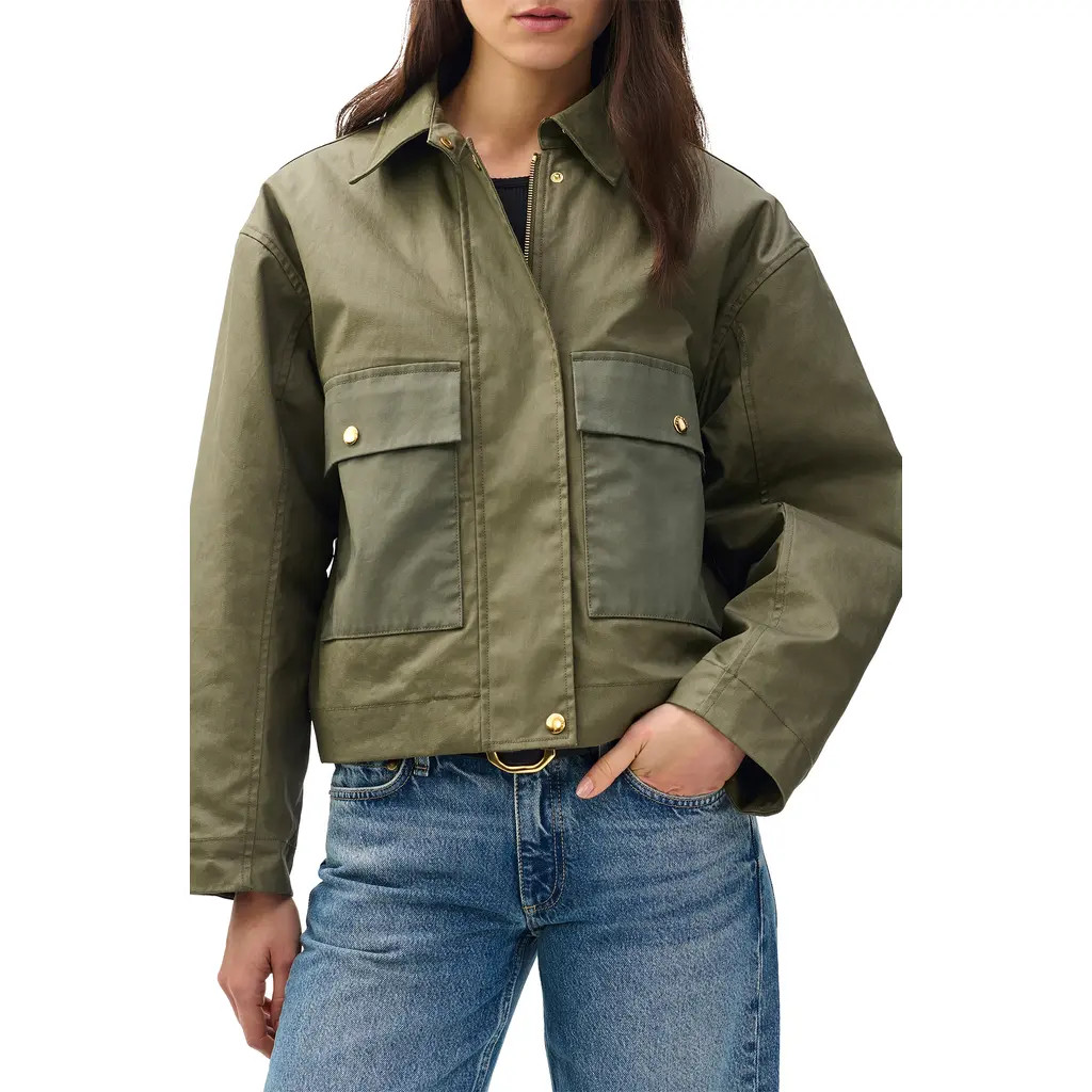 rag & bone Nonie Jacket in Olive at Nordstrom, Size Large | Nordstrom
