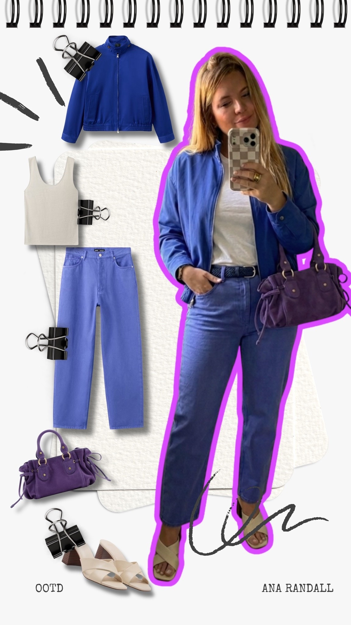 Obsessed with this effortless everyday style blend! Combining a sleek cobalt blue zip jacket with matching high-waisted mom jeans for that perfect monochromatic base. Popped the look with a rich purple suede handbag and neutral leather block-heel sandals to balance the vibrant tones.
💙 Perfect for running errands, casual Fridays, or weekend coffee dates.

XOXO,
Ana Randall 💗

#LTKshoes #LTKstyletip