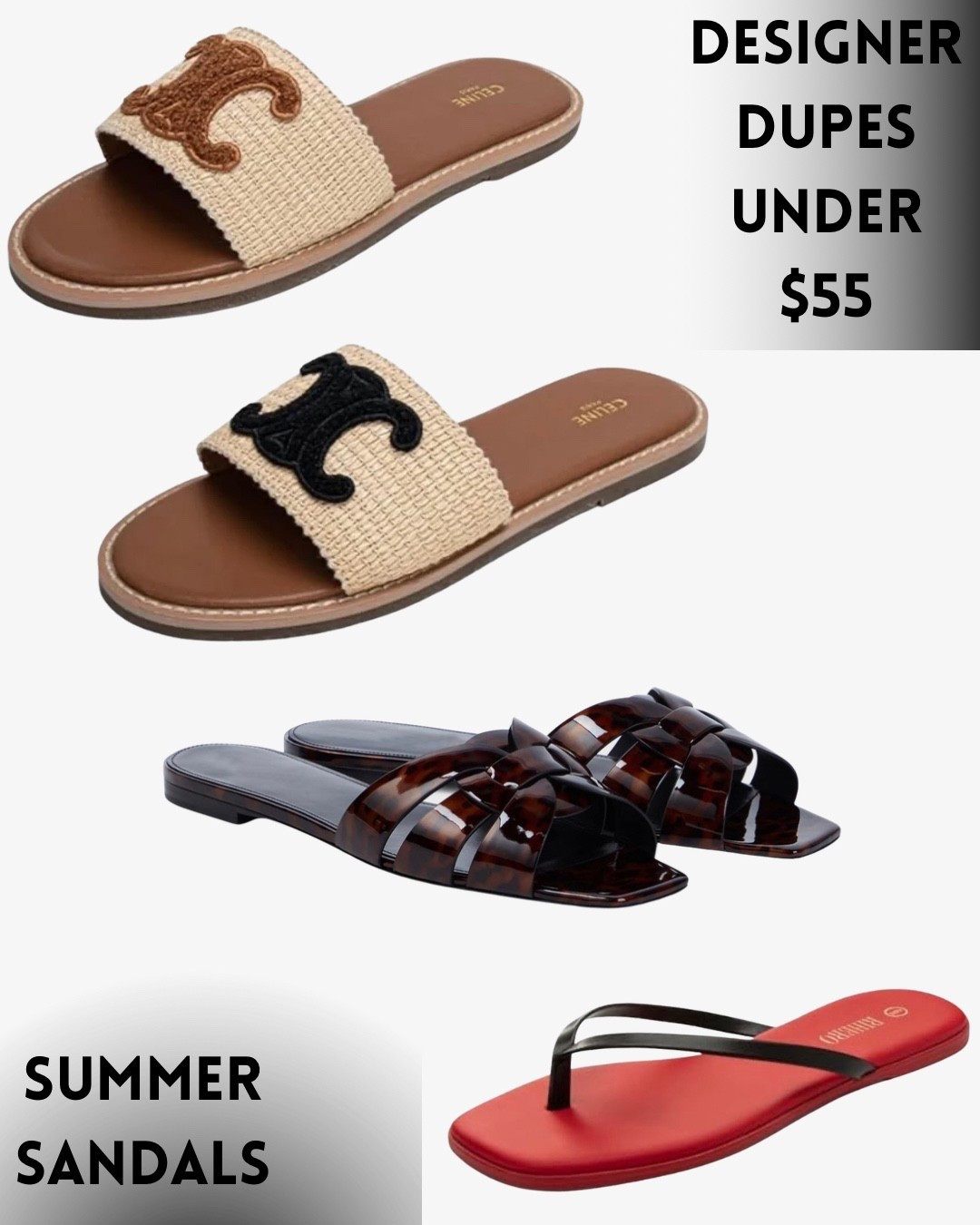 Summer sandals that look designer… without the designer price tag 👏
These chic finds are all under $55 and giving effortless vacation, brunch, errands, poolside, all of it. Linking my favorites before they sell out 🤍

#LTKStyle #LTKShoeCrush #DesignerDupes #SummerSandals #AffordableFashion

#LTKSeasonal #LTKootd #LTKOver40