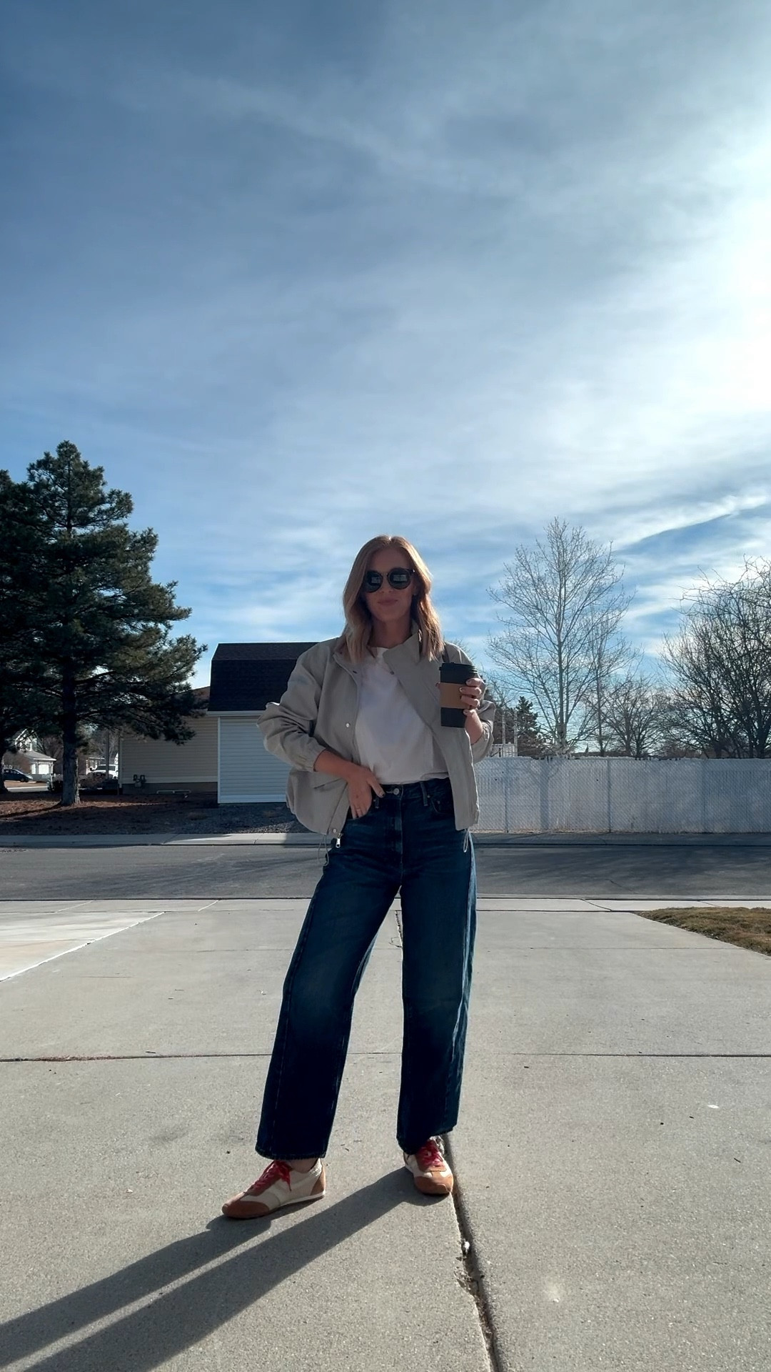 Jacket is a XS
Tee is a Small
Jeans are true size 25
Shoes are true size 7.5

#LTKSeasonal #LTKootd #LTKmomlife