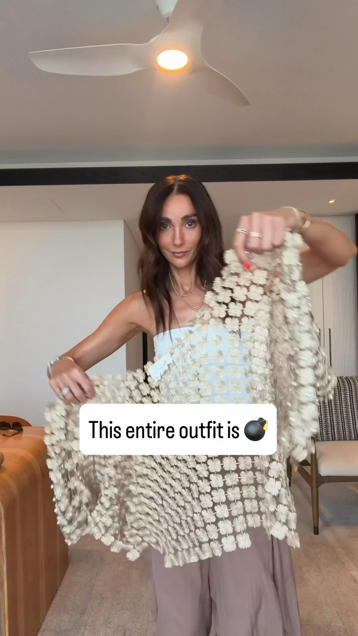 This outfit is all about the details. The sheer floral layer adds beautiful texture and movement, while the neutral pieces underneath keep the whole look balanced and wearable. It’s one of those combinations that feels special without being overdone.

floral layering piece, sheer top, neutral outfit, statement layer, feminine style, boutique fashion, outfit inspiration, transitional style, textured outfit, annabrstyle

#LTKootd #LTKSeasonal #LTKOver40