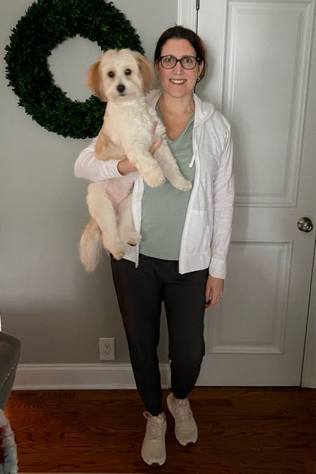 Happy national puppy day!! This is my pup Cody. I purchased the zip up hoodie by Hanes I showed you yesterday. It’s on sale for under $10 with the Amazon Prime sale. It comes in a bunch of colors and sizes. It’s perfect for spring or summer. It’s also true to size. 

#LTKsalealert