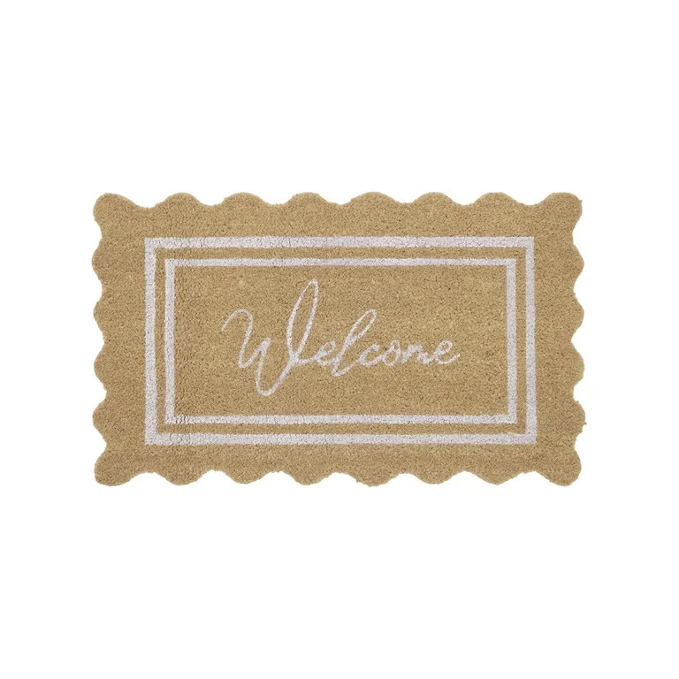 48in Large Welcome Outdoor Doormat Holiday Decorations Crystal Velvet Front Door Rug Non Slip Por... | Walmart (US)