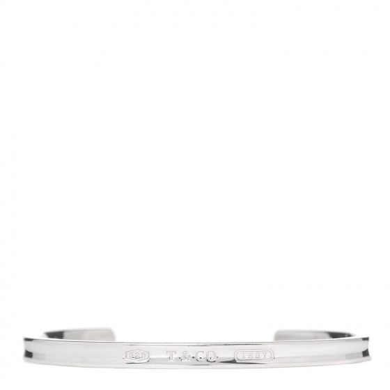 TIFFANY Sterling Silver Narrow 1837 Cuff Bracelet | Fashionphile